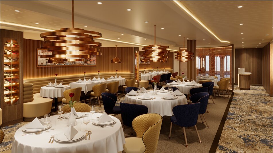 Enjoy the finest in Italian cuisine at Carnival Venezia’s™ new specialty restaurant, Il Viaggio.  Immerse yourself in food prepared by a full-time Italian executive chef who will take you on a culinary journey of a lifetime ~ all while enjoying the many amenities of this new luxury liner.
